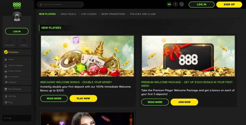 888 casino bonus