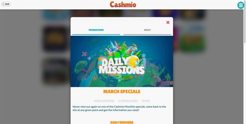 cashmio casino bonus