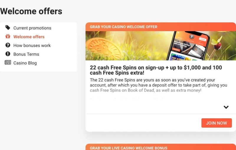 Leovegas Casino Bonus