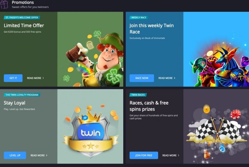 twin casino bonus
