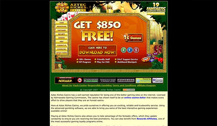 Avis Aztec Riches Casino
