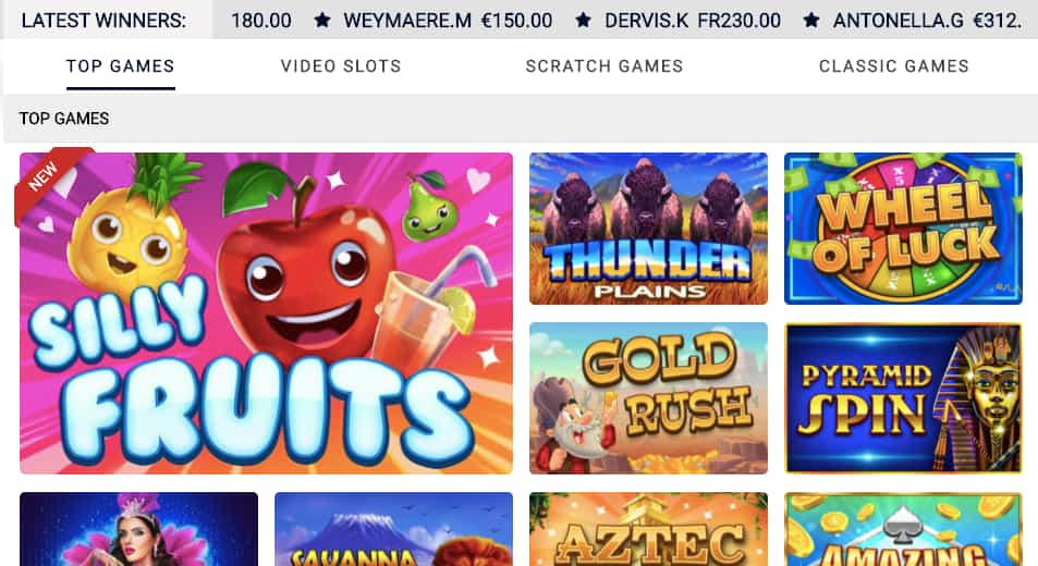 scratchmania top games casino canada